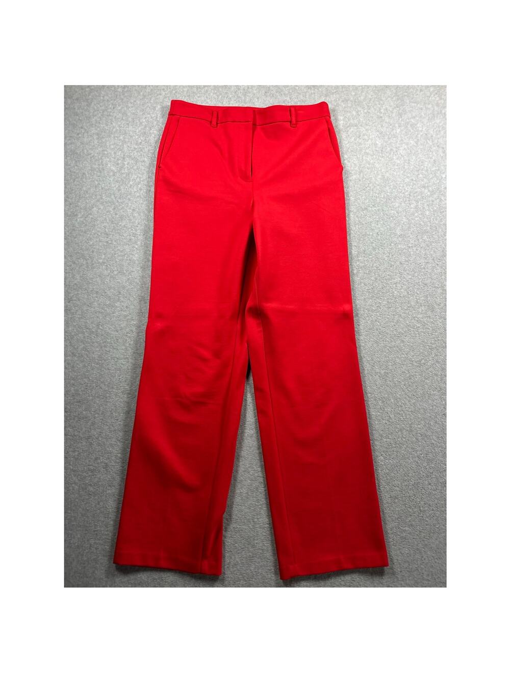 Boden High-Rise Straight Leg Dress Pant Women's XL Red Viscose Blend